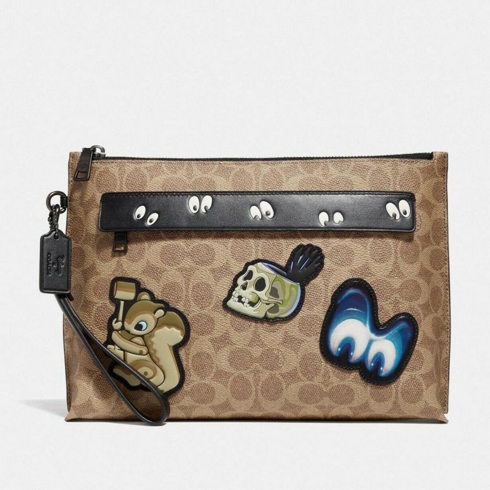 Coach x Disney Snow White Patches Carryall Pouch S